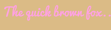 Image with Font Color FFA1E3 and Background Color DBBB86